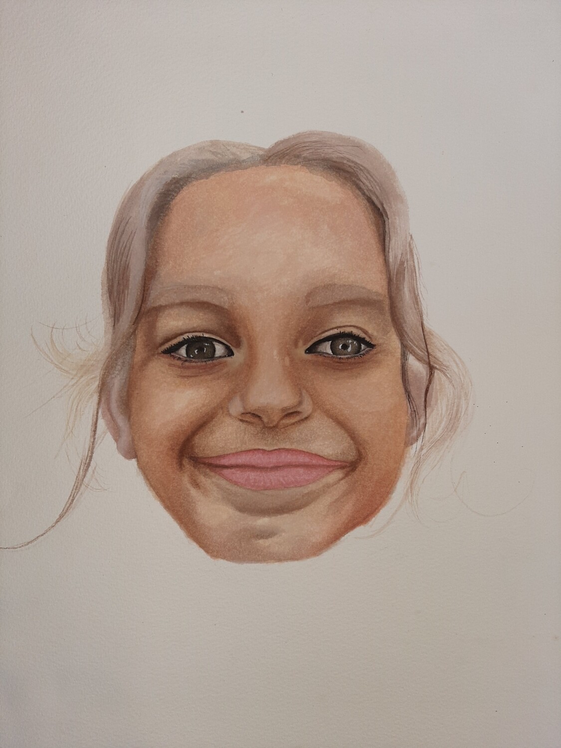 Watercolour painted portraits