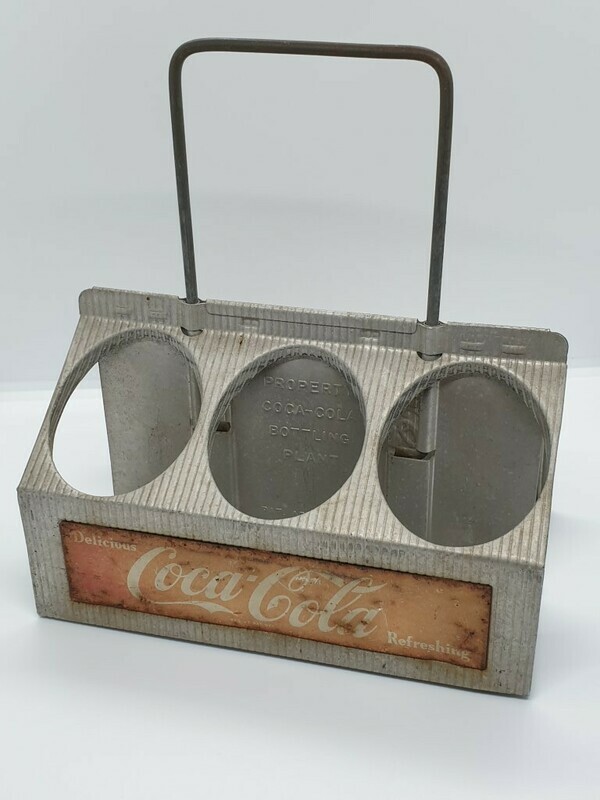 1950's Coca Cola Bottle Carry Basket
