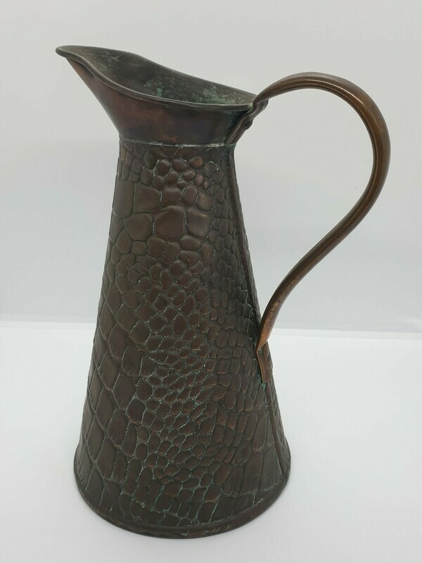 Copper Jug - Crocodile Skin Look