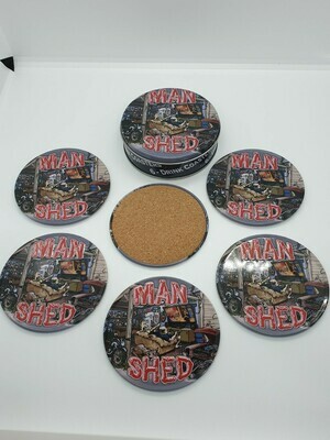Man Shed - Metal Coasters (NEW)