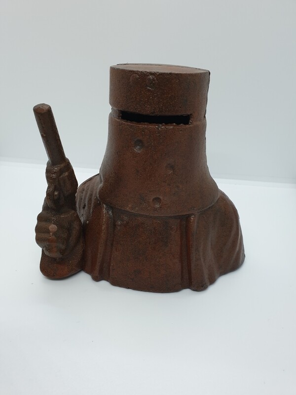 NED KELLY CAST IRON MONEY BANK