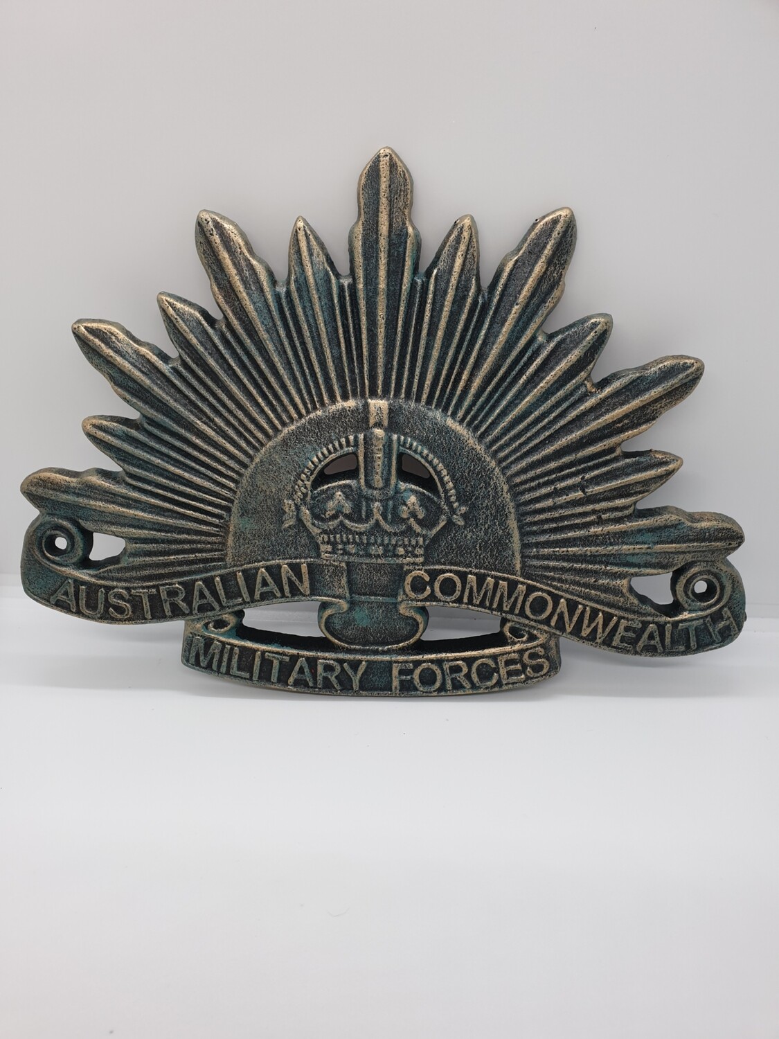 AUSTRALIAN COMMONWEALTH MILITARY FORCES CAST IRON SIGN