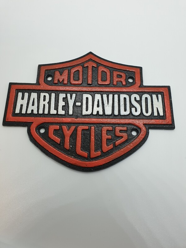 HARLEY DAVIDSON CAST IRON SIGN