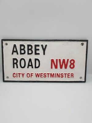 ABBEY ROAD CAST IRON SIGN