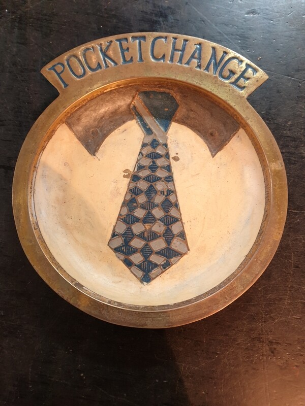 BRASS POCKET CHANGE DISH