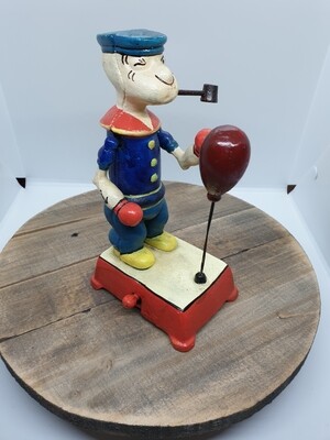 POPEYE CAST IRON MECHANICAL BOXER