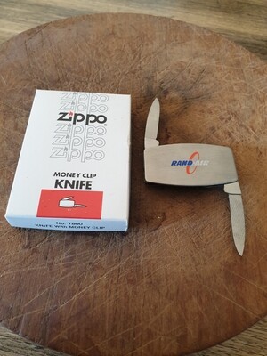 ZIPPO MONEY CLIP KNIFE NEW OLD STOCK