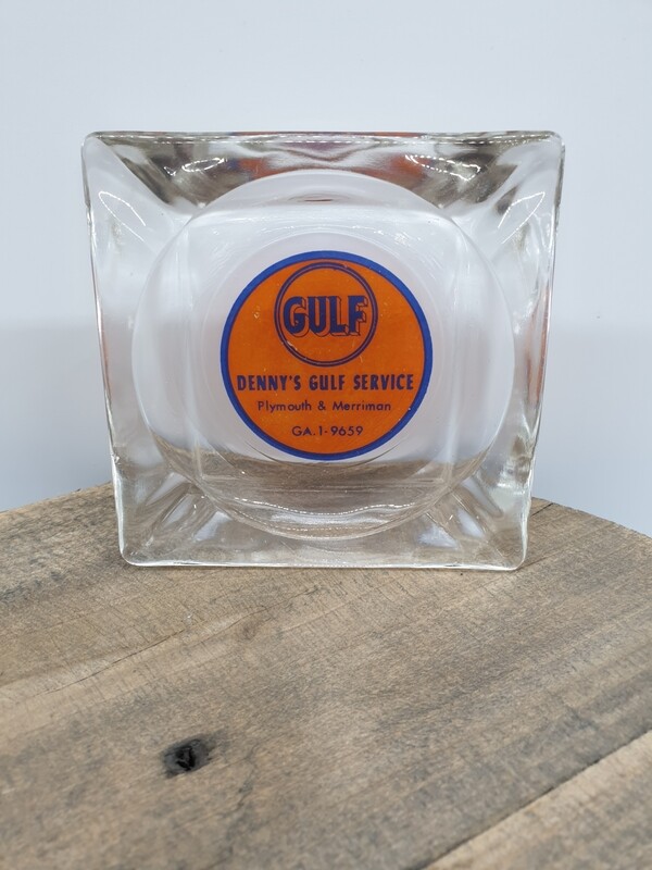 GULF ASH TRAY DENNY'S GULF SERVICE U S.A