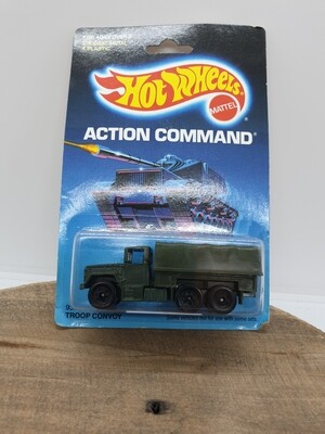 HOT WHEELS 1986 ACTION COMMAND TROOP CONVOY NEW OLD STOCK