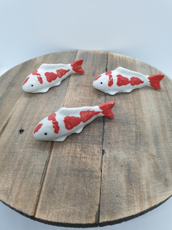 CERAMIC FLOATING KOI FISH SET OF 3