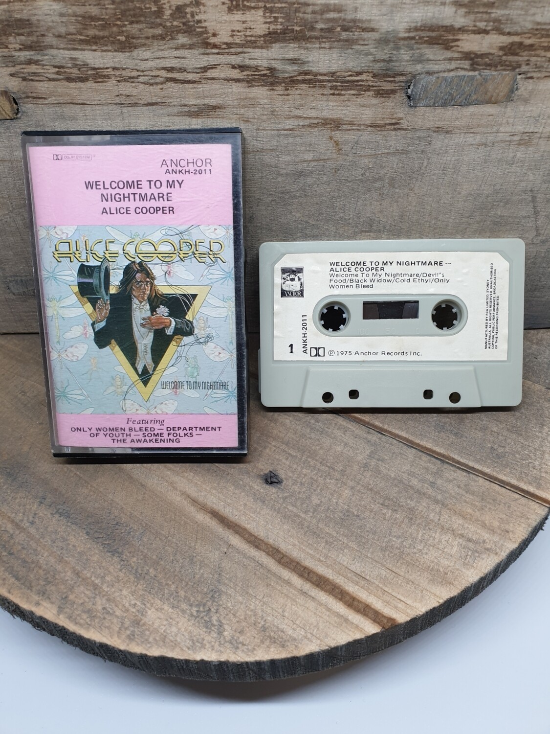 ALICE COOPER WELCOME TO MY NIGHTMARE CASSETTE TAPE