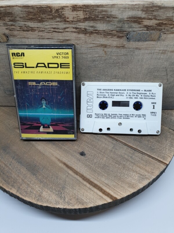 SLADE THE AMAZING KAMIKAZE SYNDROME CASSETTE TAPE