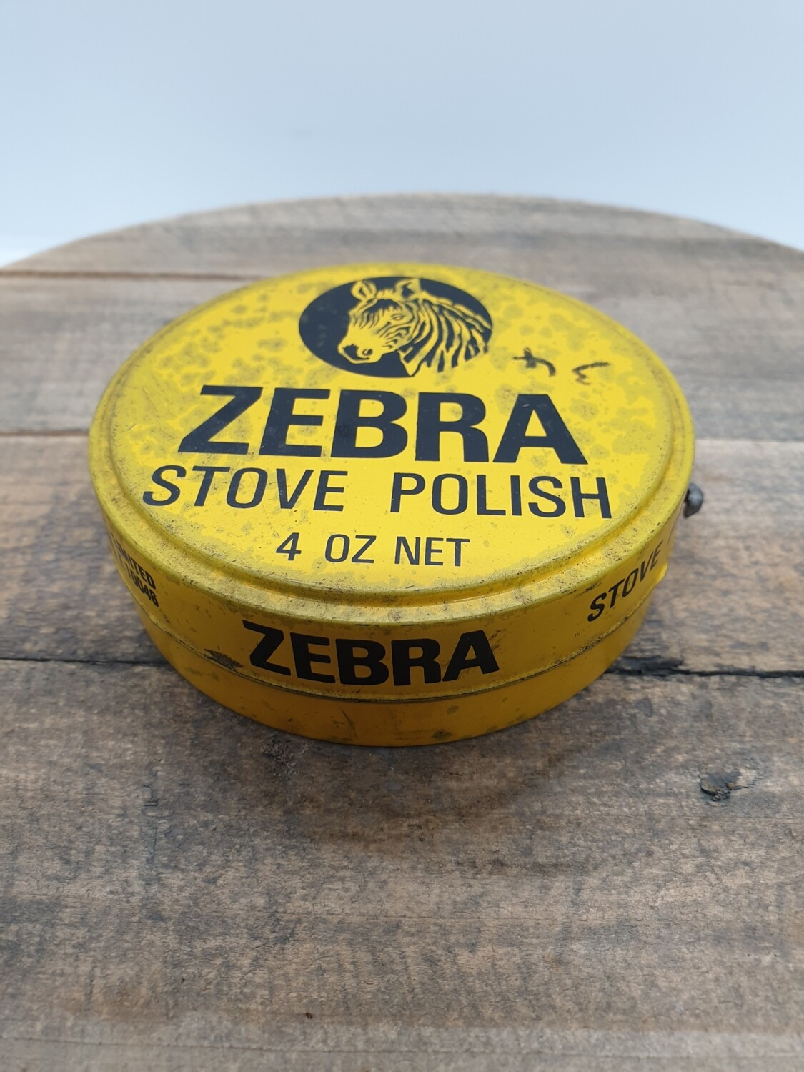 ZEBRA STOVE POLISH 4 OZ TIN