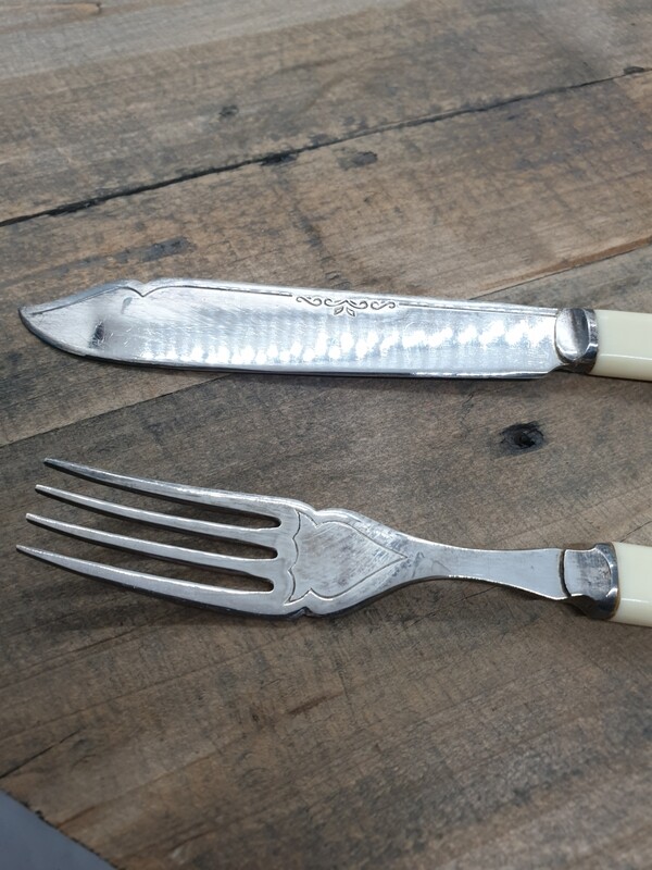 JOHN DERBY & SONS FORK AND KNIFE BOXED SET