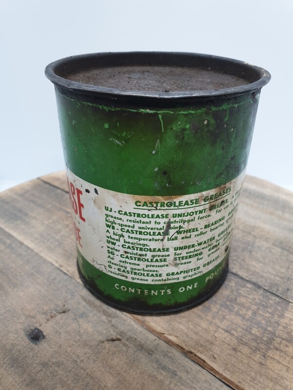 CASTROLEASE ONE POUND GREASE TIN
