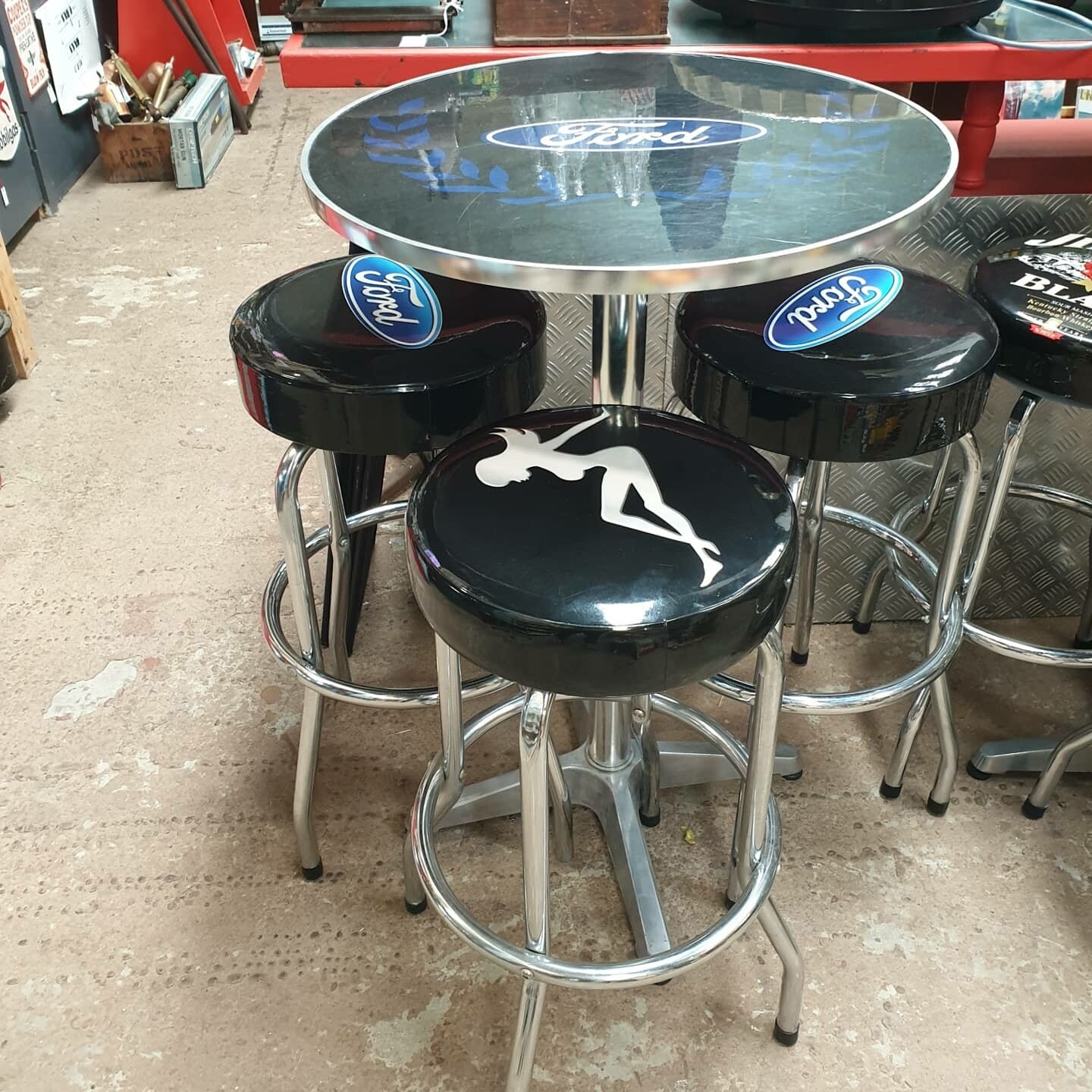FORD BAR TABLE SET 4 PIECE