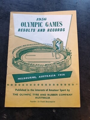 1956 MELBOURNE OLYMPICS  RESULTS AND RECORDS