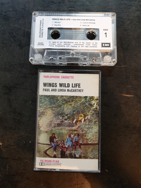 WINGS WILD LIFE CASSETTE TAPE WINGS WILD LIFE CASSETTE TAPE