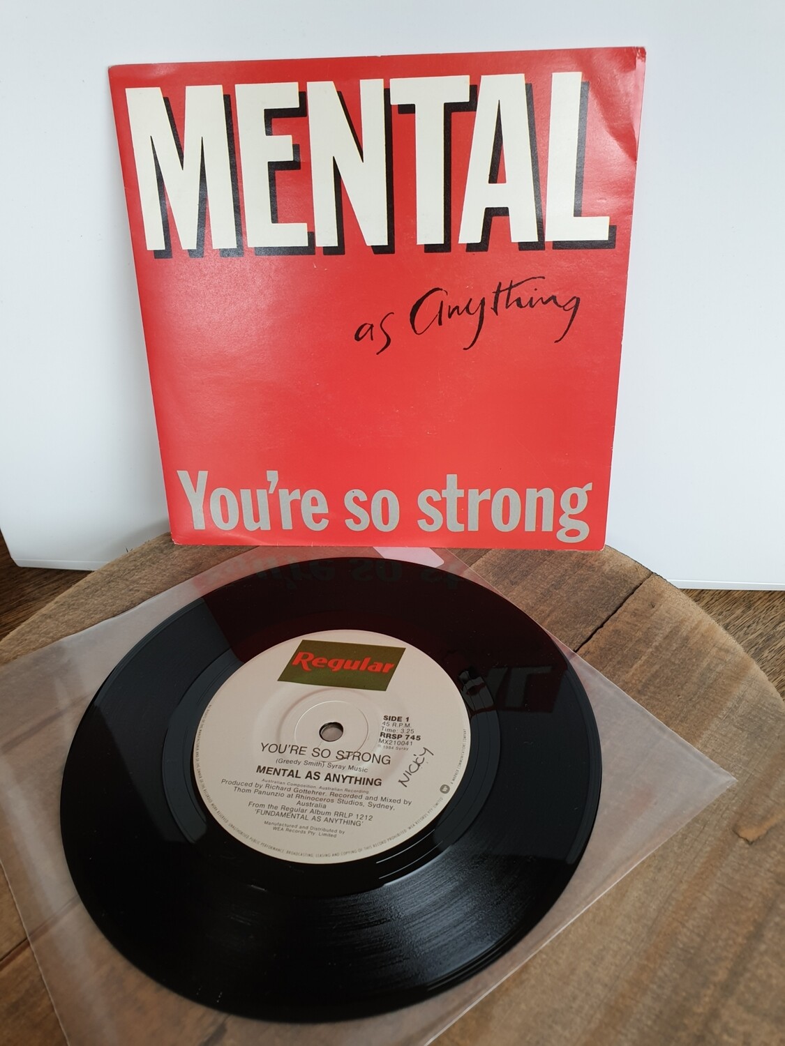 MENTAL AS ANYTHING YOU'RE SO STRONG 7"SINGLE