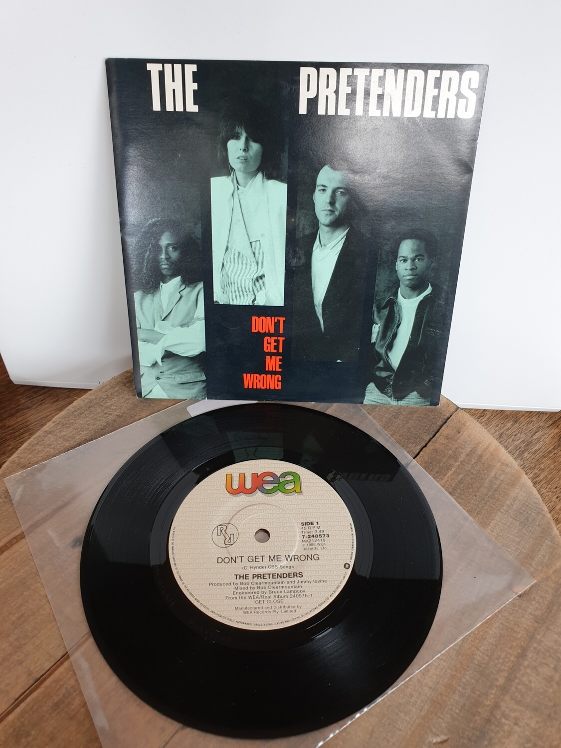 THE PRETENDERS DON'T GET ME WRONG 7"SINGLE