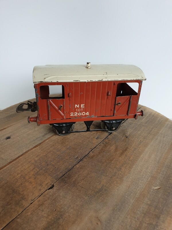 HORNBY MECCANO BRAKE GOODS VAN CARRIAGE GAUGE O