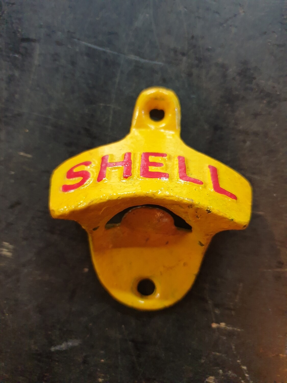 SHELL CAST IRON BOTTLE OPENER