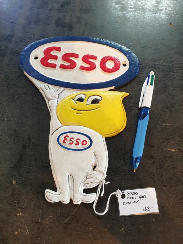 ESSO MAN CAST IRON SIGN NEW