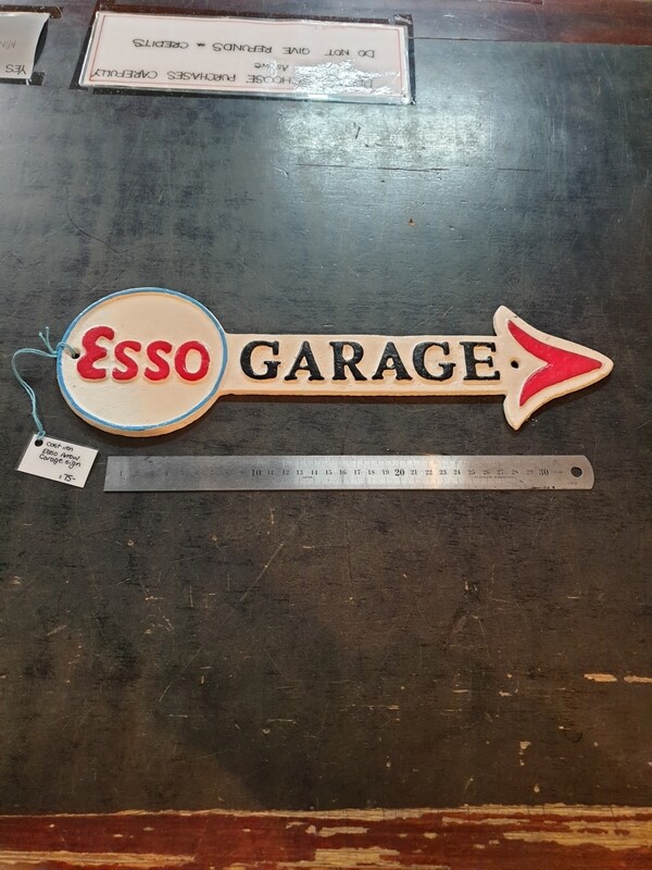 ESSO GARAGE CAST IRON SIGN NEW