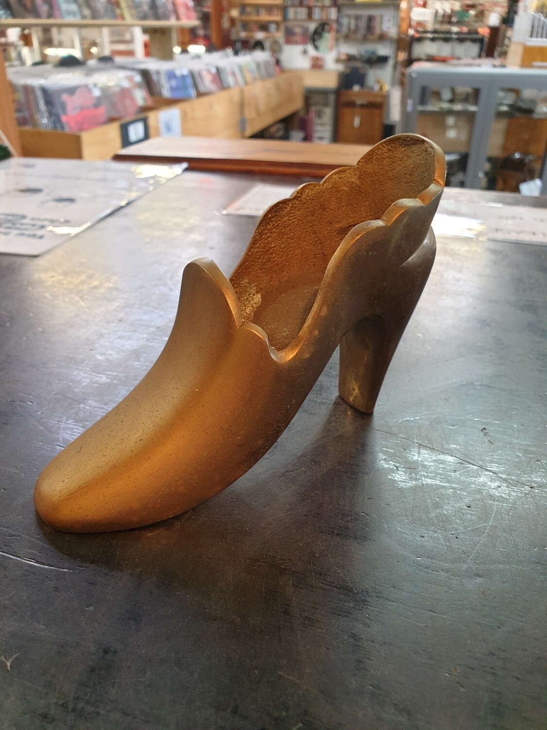 BRASS HIGH HEEL SHOE