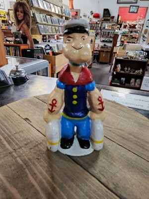 POPEYE  CARRYING BAGS CAST IRON MONEY BANK