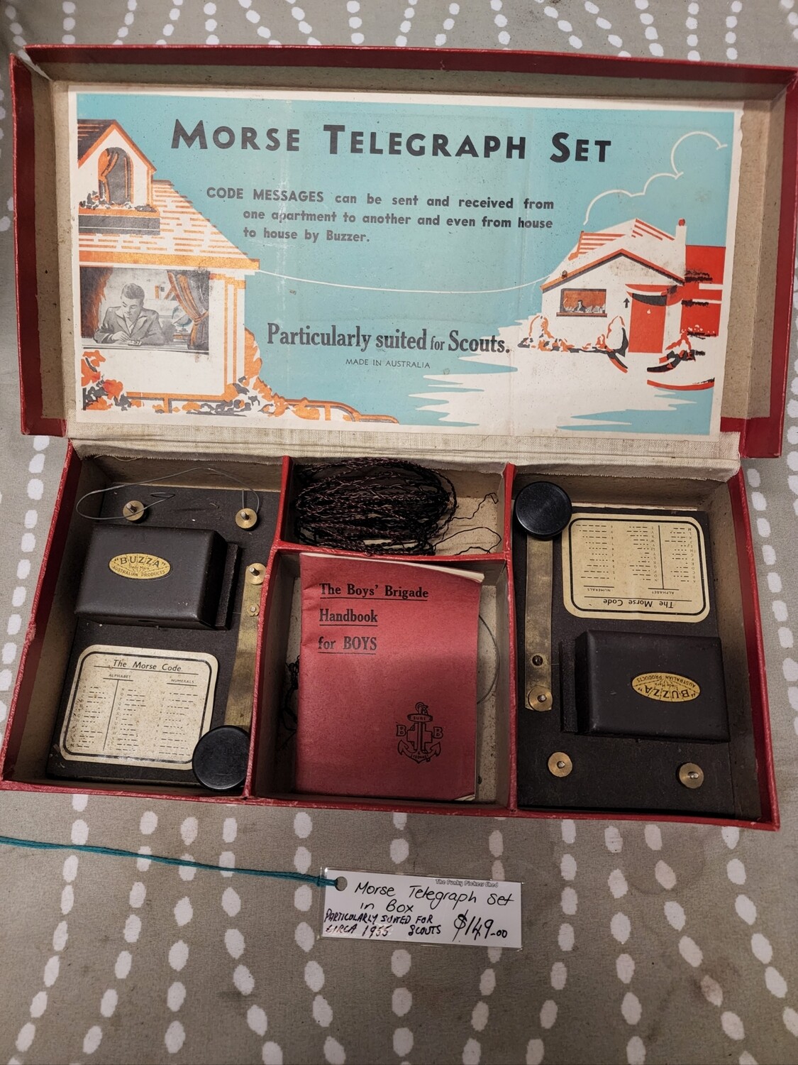 1955 MORSE TELEGRAPH SET FOR SCOUTS