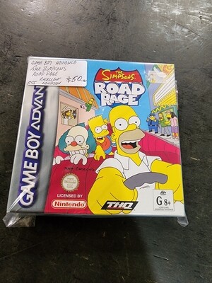 GAME BOY ADVANCE THE SIMPSONS ROAD RAGE