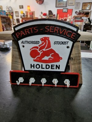 HOLDEN PARTS SERVICE CAST IRON KEY RING HOLDER PLAQUE