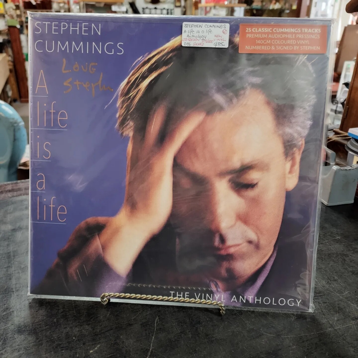 STEPHEN CUMMINGS A LIFE IS A LIFE LTD EDITION 2LP SIGNED "NEW" COLOURED VINYL