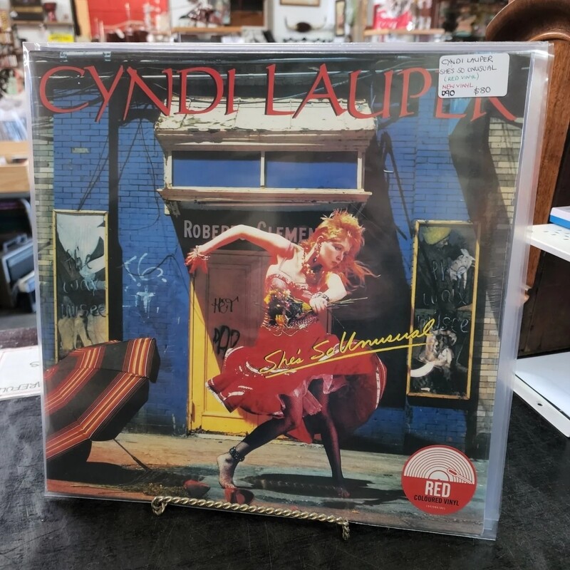 CYNDI LAUPER  SHE'S SO UNUSUAL  "NEW" RED VINYL