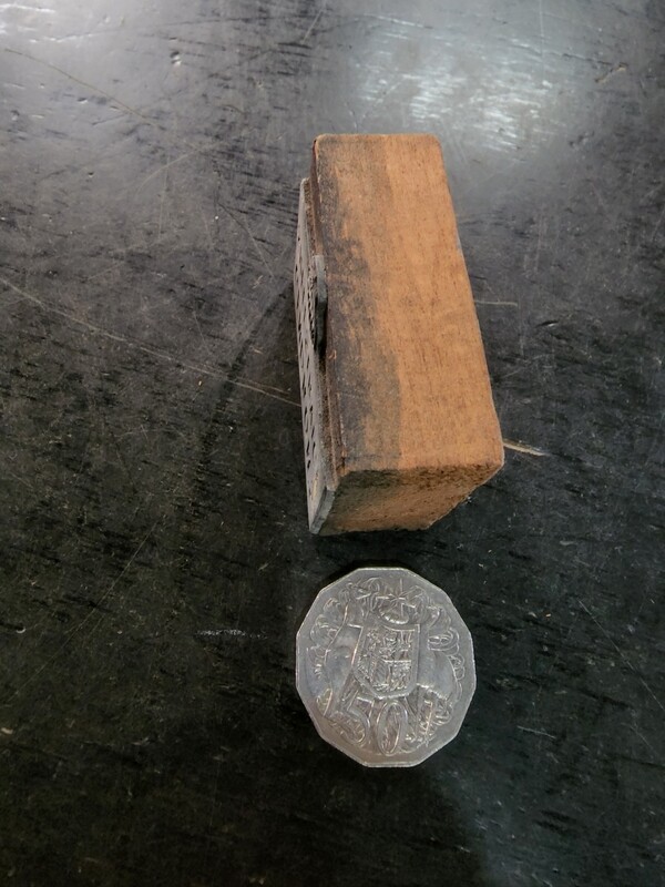 GENDRONS SHELL SERVICE STATION VINTAGE PRINT BLOCK