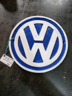 VW CAST IRON SIGN NEW