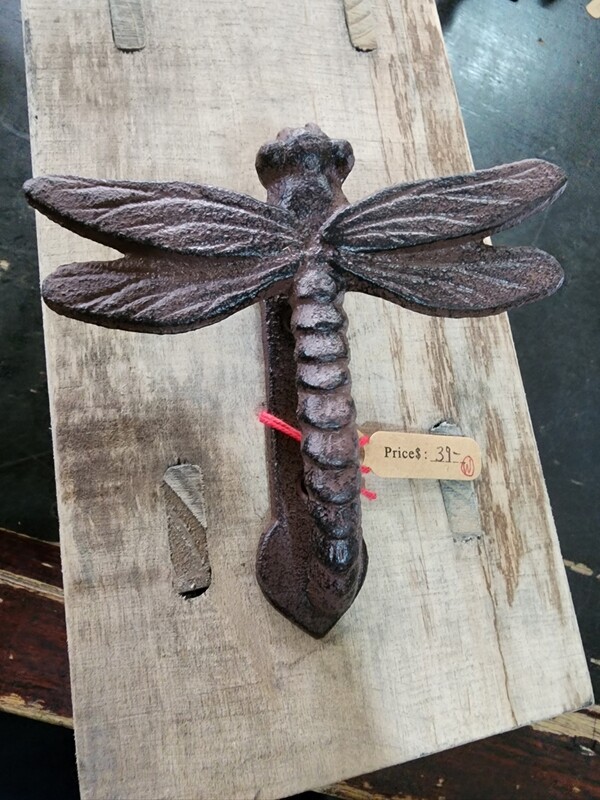 DRAGONFLY DOOR KNOCKER CAST IRON