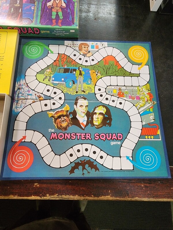 MONSTER SQUAD BOARD GAME 1977 RARE NEAR NEW