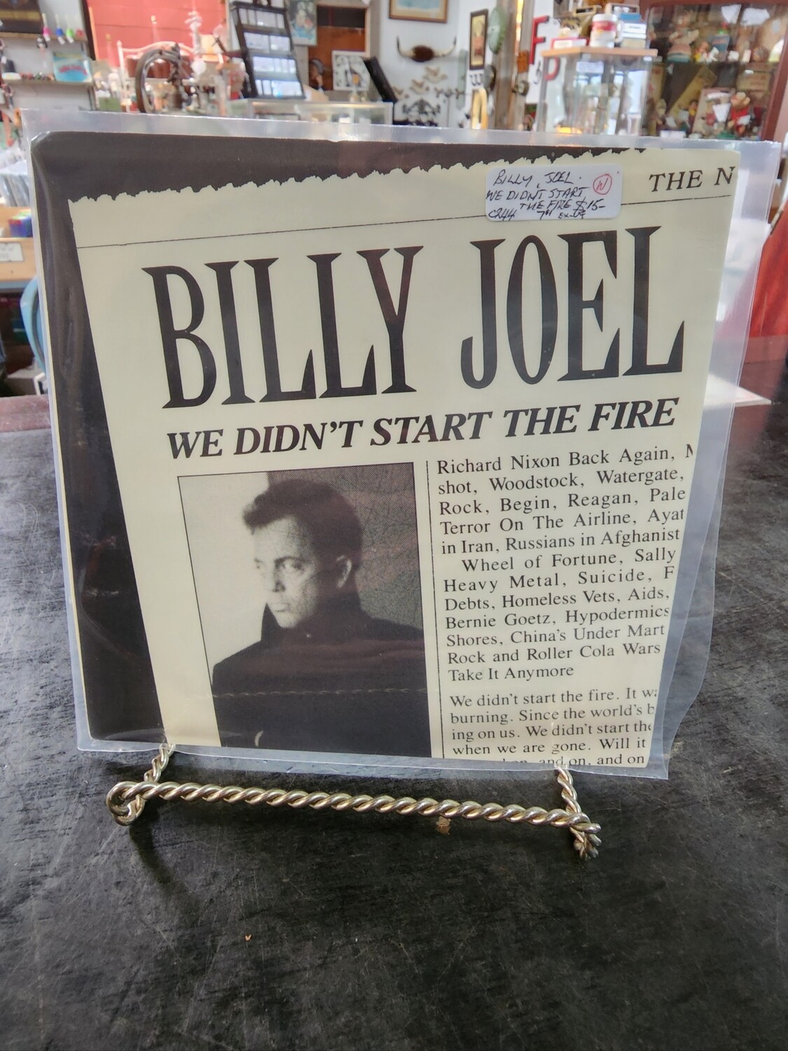 BILLY JOEL WE DIDN'T START THE FIRE 7"SINGLE