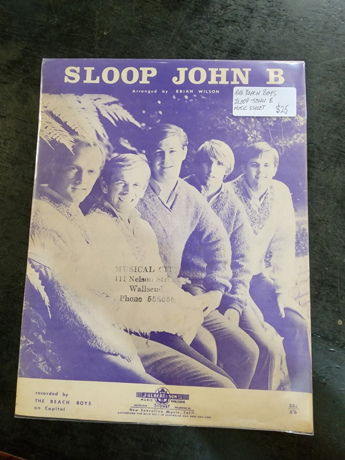 THE BEACH BOYS SLOOP JOHN B MUSIC SHEET - Store - The Funky Pickers ...