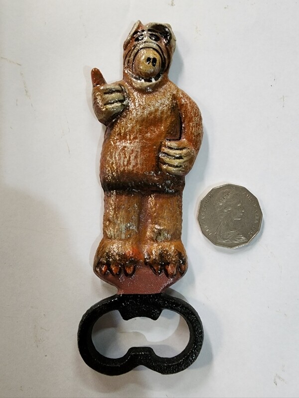 ALF THE ALIEN FULL BODY CAST IRON BOTTLE OPENER  