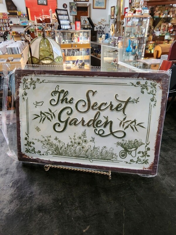 THE SECRET GARDEN METAL SIGN