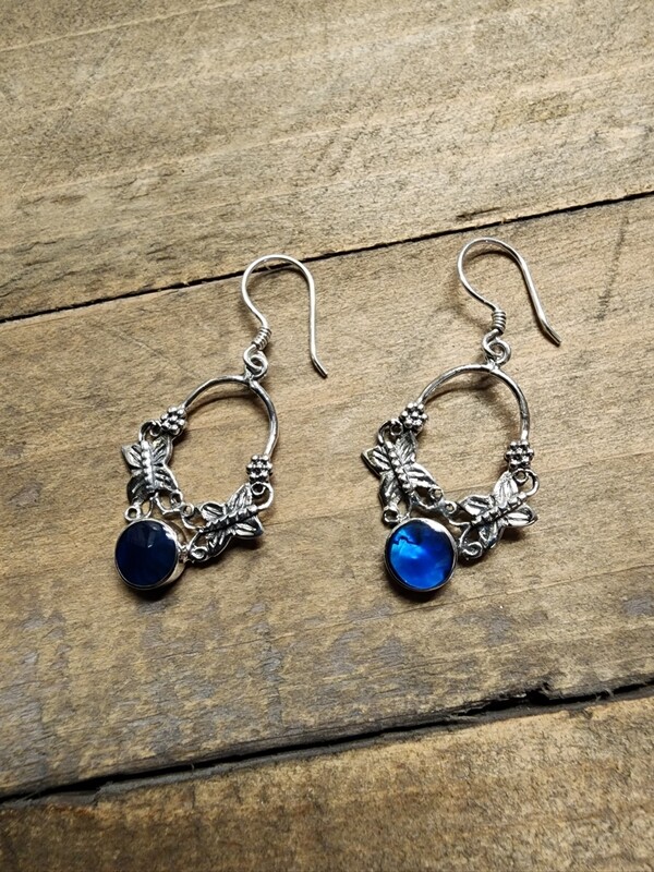 STERLING SILVER BUTTERFLY EARRINGS