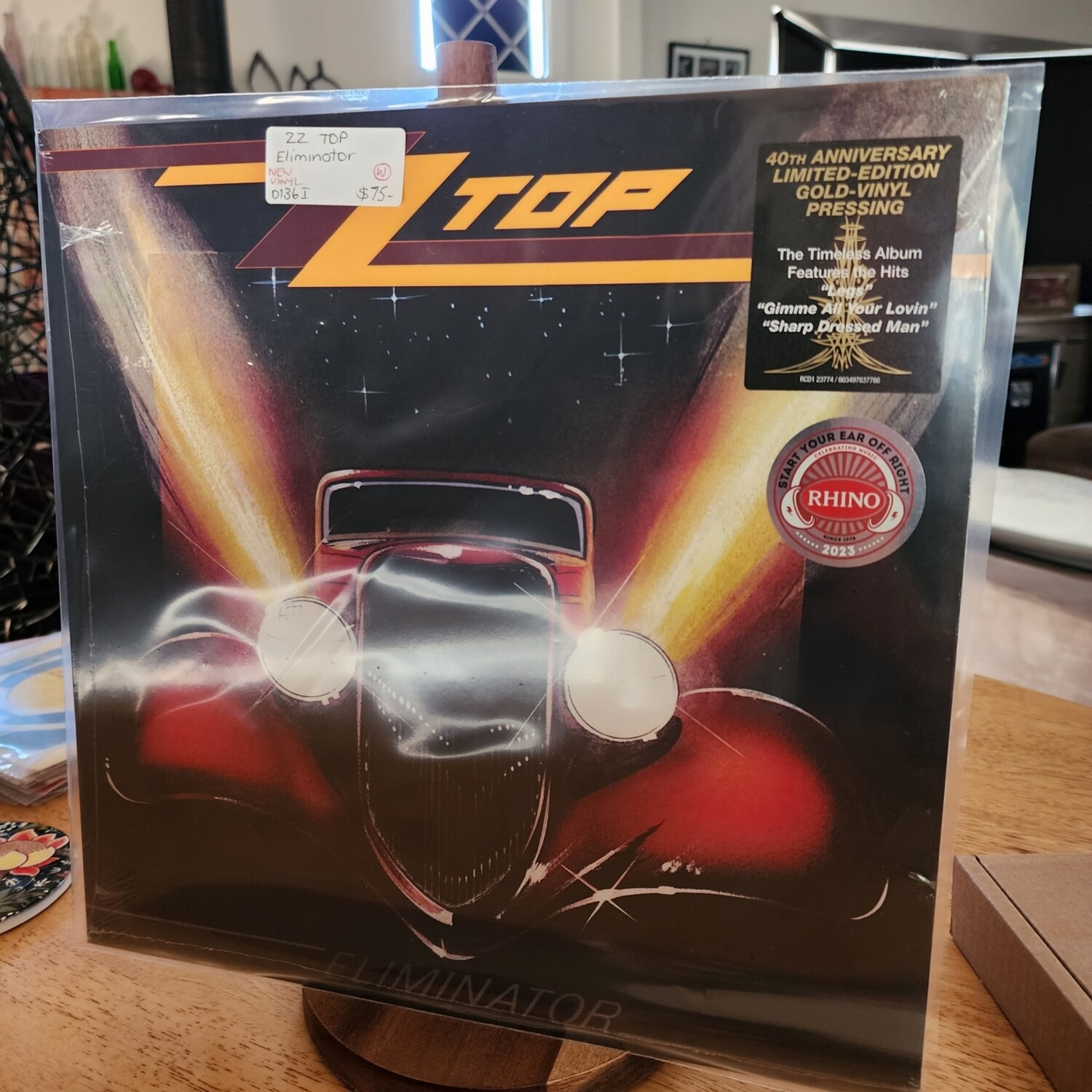 ZZ TOP ELIMINATOR LTD EDITION GOLD NEW VINYL 