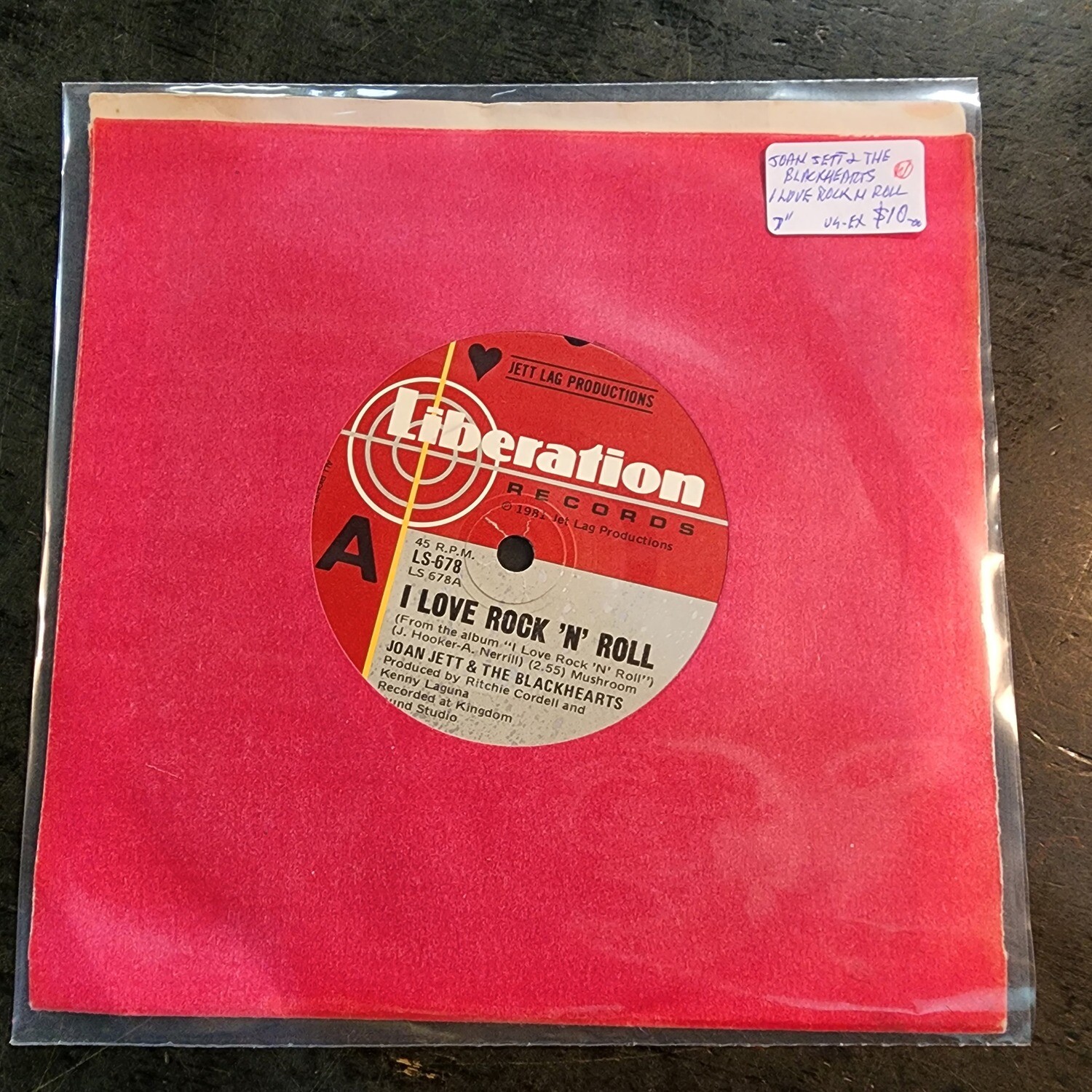 JOAN JETT & THE BLACKHEARTS I LOVE ROCK N ROLL 7"SINGLE