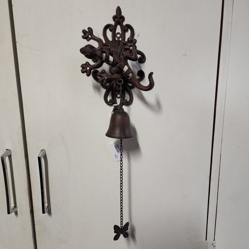 LIZARD/GECKO DOOR BELL CAST IRON