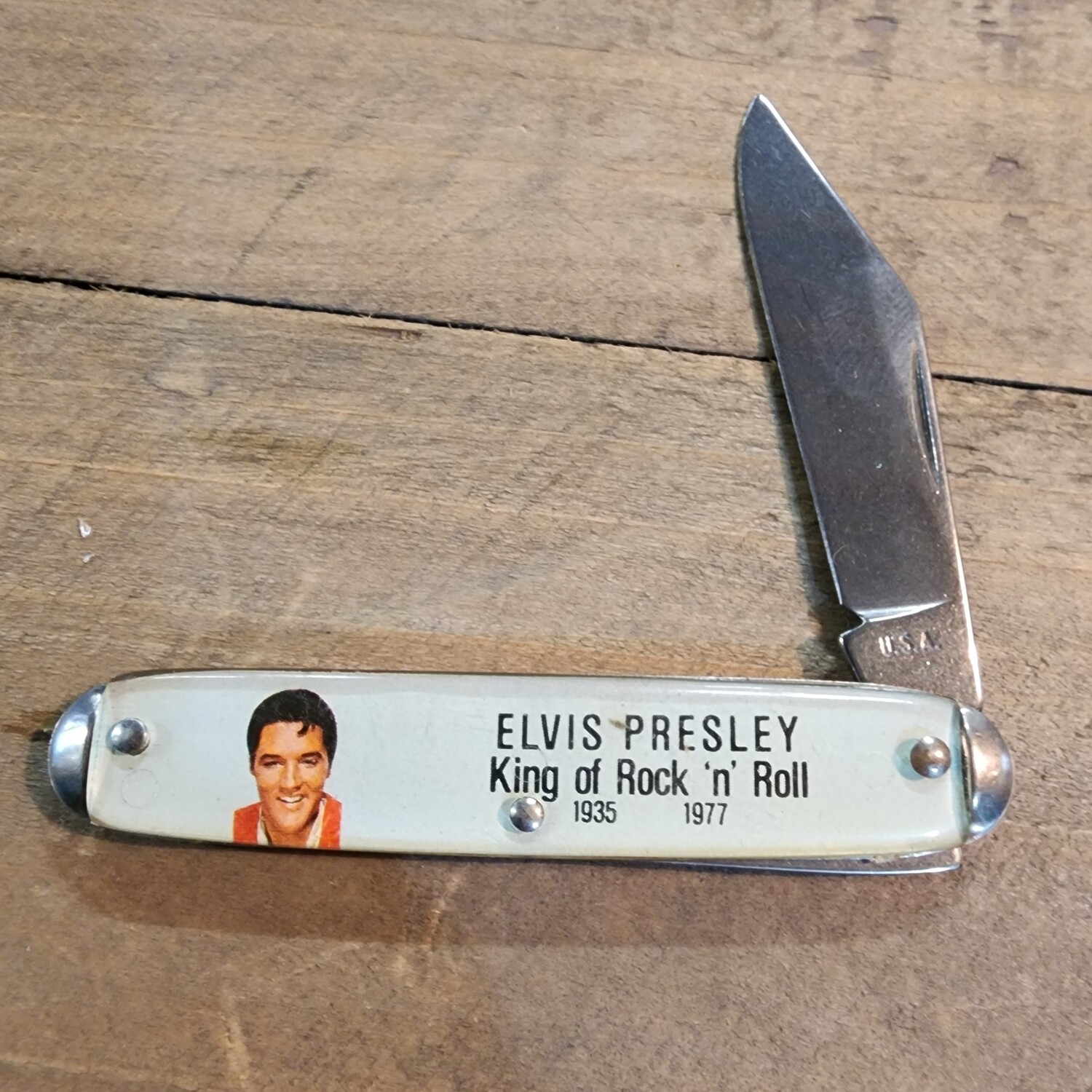 ELVIS PRESLEY POCKET KNIFE USA 1990,S