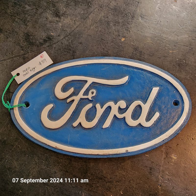 FORD CAST IRON OVAL SIGN