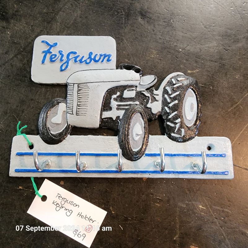 FERGUSON TRACTOR CAST IRON KEY HOLDER SIGN